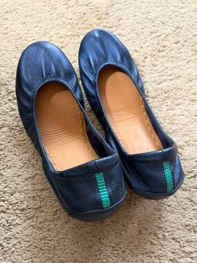Tieks Midnight Blue Leather Ballet Flats
